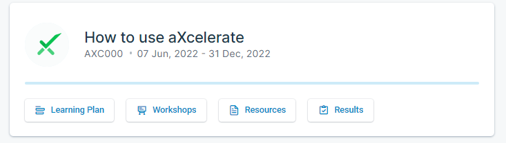 How to use aXcelerate course